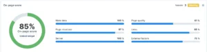 website score on SEO ability SEO checker